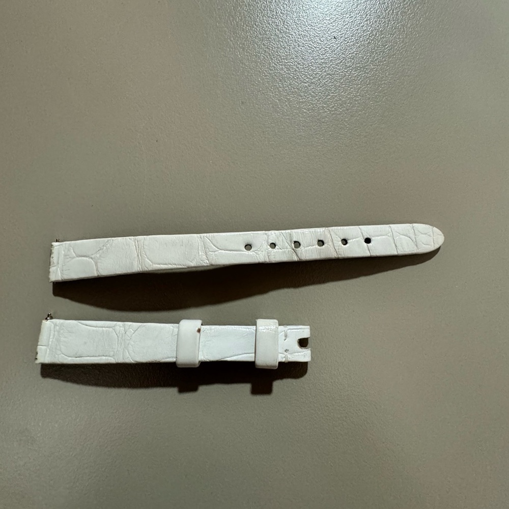 Van Cleef & Arpels OEM white alligator leather women’s watch strap